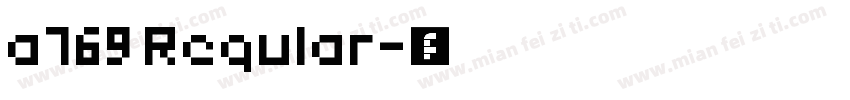 a769 Regular字体转换